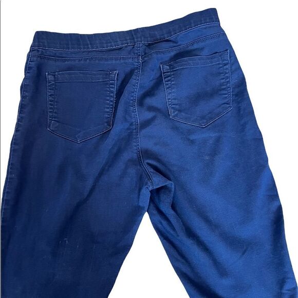 Blue Cropped Stretch Pull On Capri Cropped Pant 38 - Picture 5 of 11